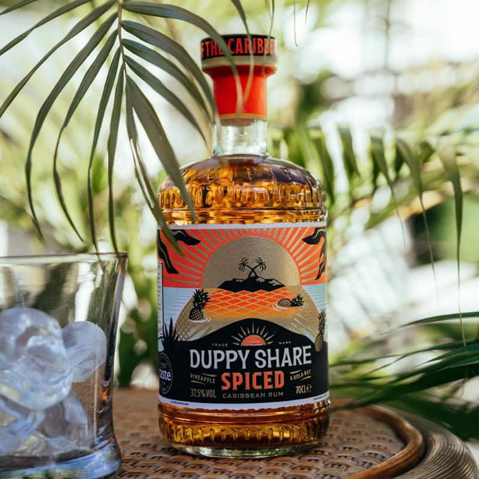 Duppy Share Spiced Rum Over Ice