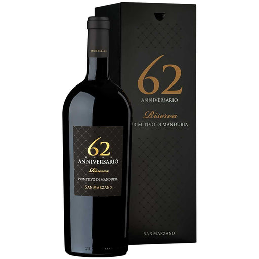 San Marzano 62 Anniversario Primitivo Manduria Riserva Magnum Gift Boxed