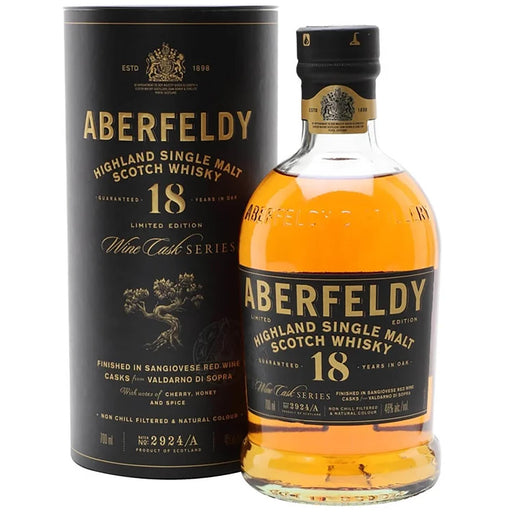 Aberfeldy 18 Year Old Sangiovese Italian Wine Casks Whisky