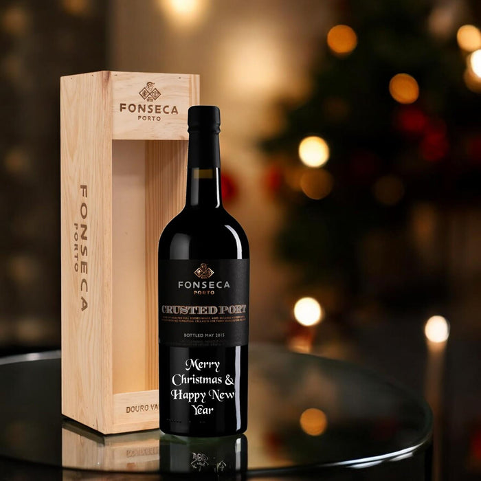 Fonseca Crusted Port Merry Christmas & Happy New Year Engraved 75cl