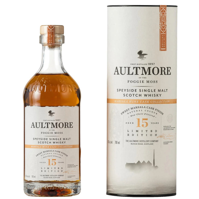 Aultmore 15 Year Old Sweet Marsala Finish Cask Whisky 70cl