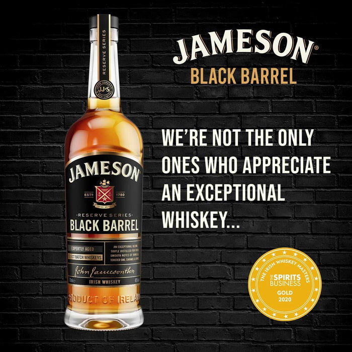 Award Winning Jameson Black Barrel Irish Whiskey