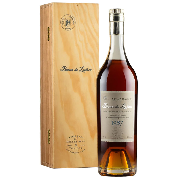 Baron De Lustrac Bas Armagnac 1987 Vintage 70cl