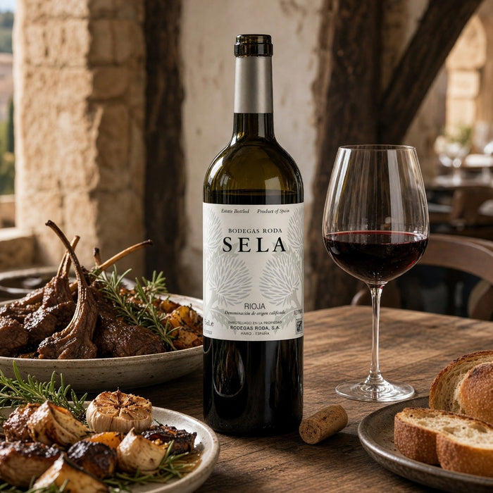 Bodegas Roda Sela with roasted lamb