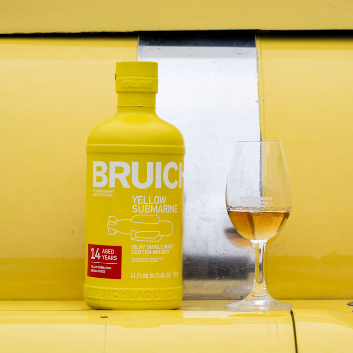 Bruichladdich Yellow Submarine 14 Year Old Whisky In Glass