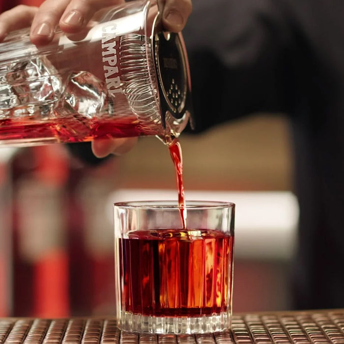Making A Campari Negroni Cocktail