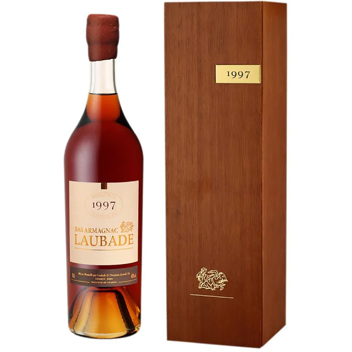 Chateau De Laubade Bas Armagnac 1997 Vintage 70cl & Wooden Gift Box
