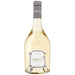 Bottle of Roseblood white wine on a white background