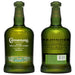 Connemara Peated Single Malt Irish Whiskey original front and back bottle shot with green glass bottle