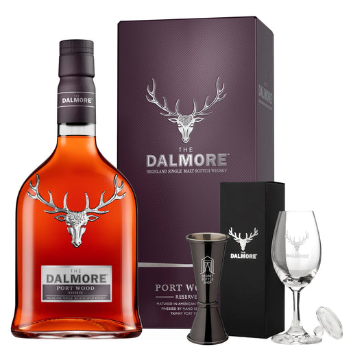 Dalmore Port Wood Glass Gift Pack And Jigger