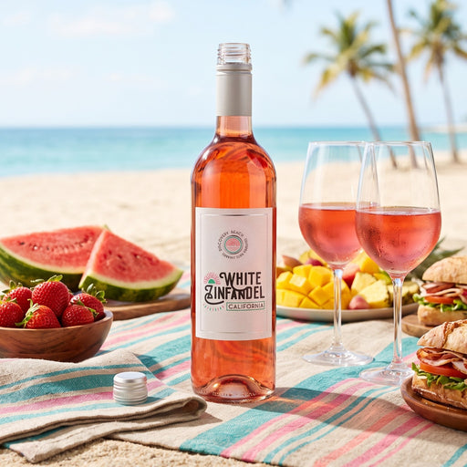 White Zinfandel Rose Red wine