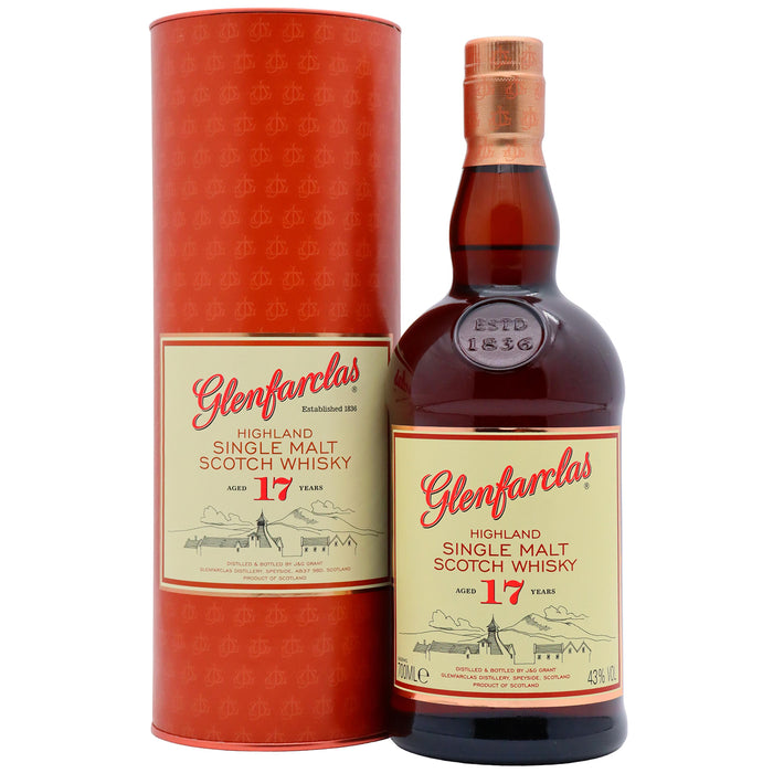Glenfarclas 17 Year Old Single Malt Whisky 70cl & Gift Tin