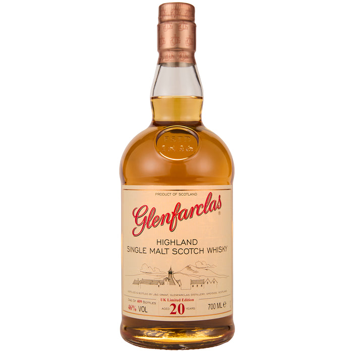 Glenfarclas 20 Year Old UK Limited Edition Single Malt Whisky 70cl