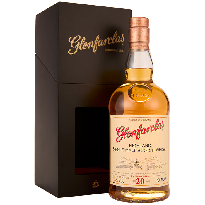 Gift Boxed Glenfarclas 20 Year Old UK Limited Edition Single Malt Whisky 70cl
