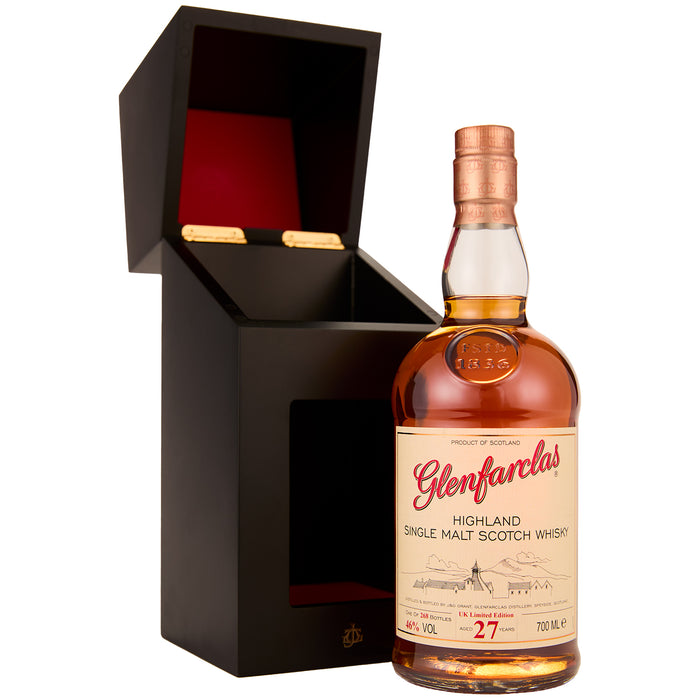 Open Gift Box A Bottle Of Glenfarclas 27 Year Old UK Limited Edition Single Malt Whisky 70cl