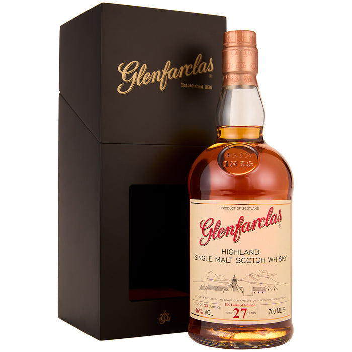 Gift Boxed Glenfarclas 27 Year Old UK Limited Edition Single Malt Whisky 70cl