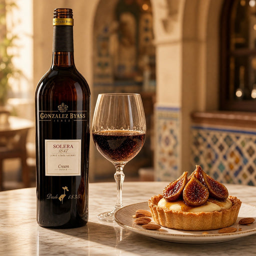 Gonzalez Byass Solera 1847 Dulce Oloroso Sherry Paired with Fig Tart