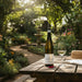 Gunderloch Roter Hang Erste Lage Nierstein Riesling with a glass of wine
