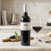 Hacienda Araucano Alka Organic Carmenere with a  glass