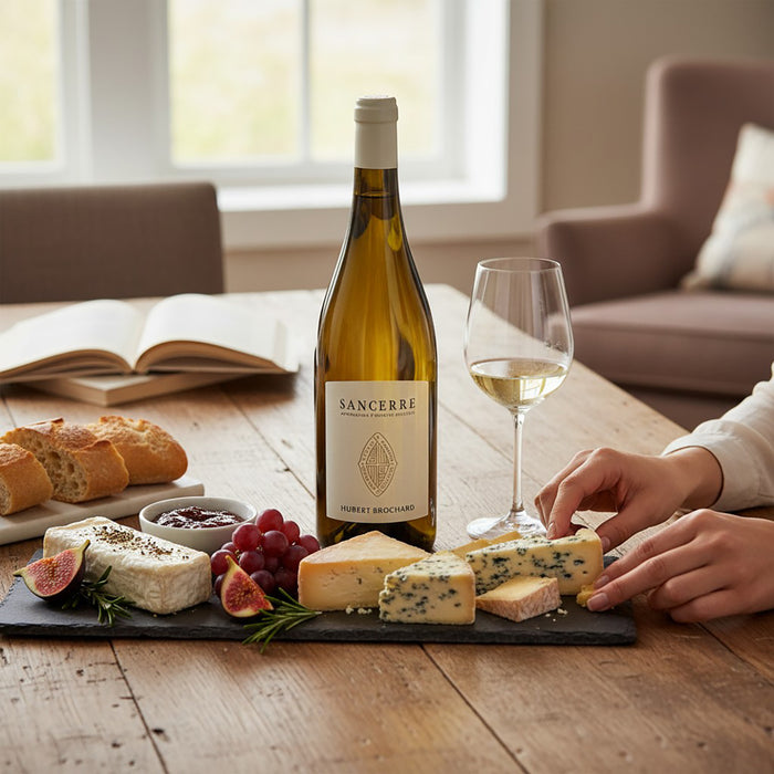 Hubert Brochard Sancerre With A Cheese Board