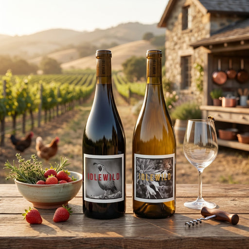 Idlewild Sustainably Farmed Californian Red & White Duo in a scenic Californian ranch.