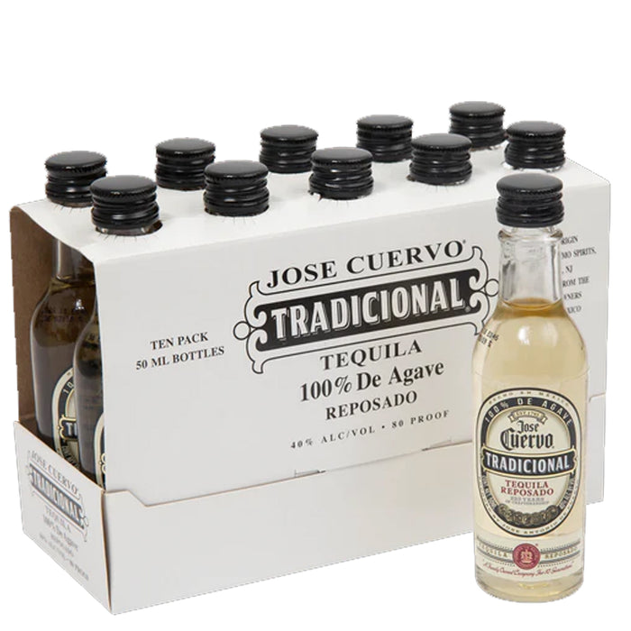 Jose Cuervo Tradicional Reposado Tequila 5cl Miniature Case of 10
