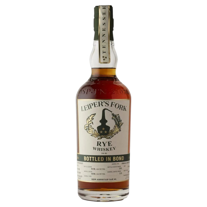 Leipers Fork Rye Whiskey 7 Year Old Bottled In Bond