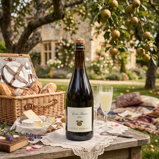 Little Pomona Cuvee Pomme 2021 in a picnic setting