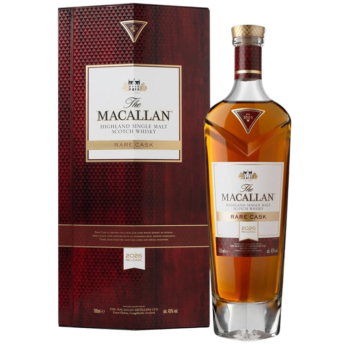 Macallan Rare Cask 2026 Release Whisky Gift Boxed