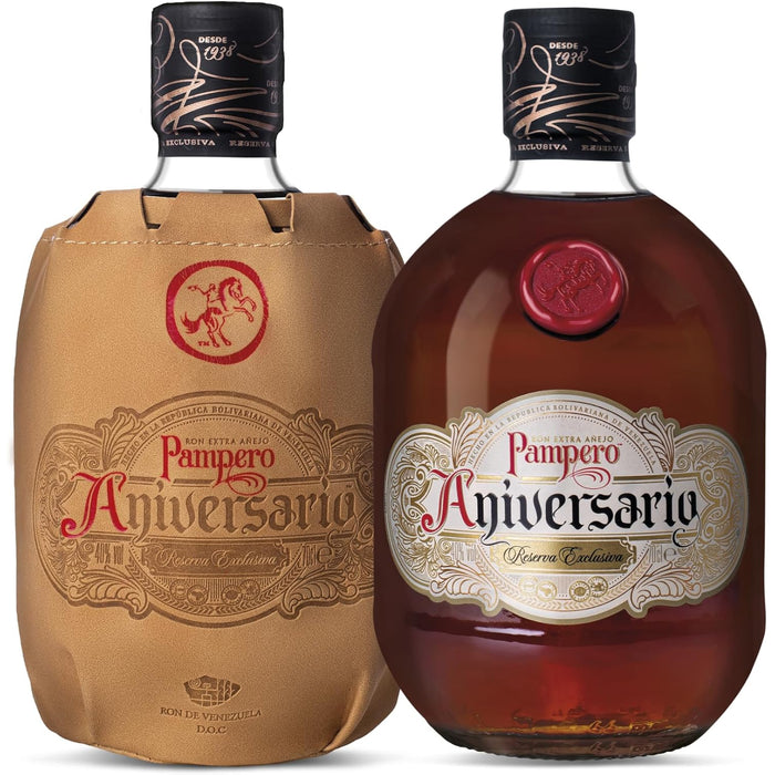 Pampero Aniversario Rum & One Bottle In Leather Pouch