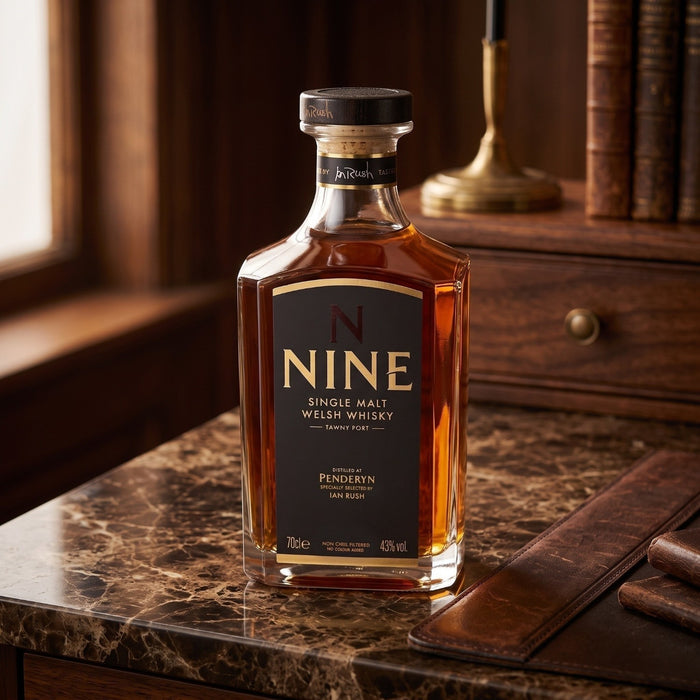 Penderyn NINE Ian Rush 9 Year Old Single Malt Welsh Whisky 70cl
