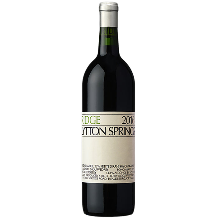Ridge Vineyards Lytton Springs 2016 75cl
