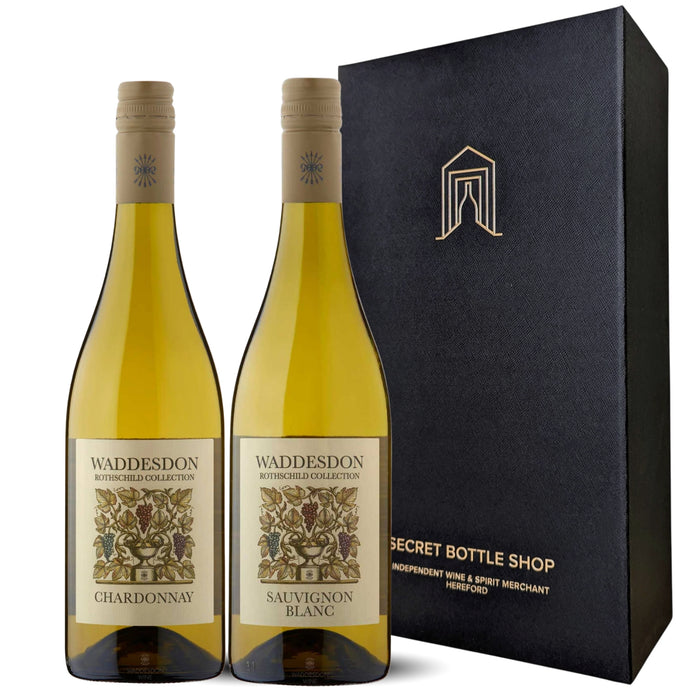 Waddesdon Rothschild Chardonnay Sauvignon Blanc French White Wine Duo Gift Boxed