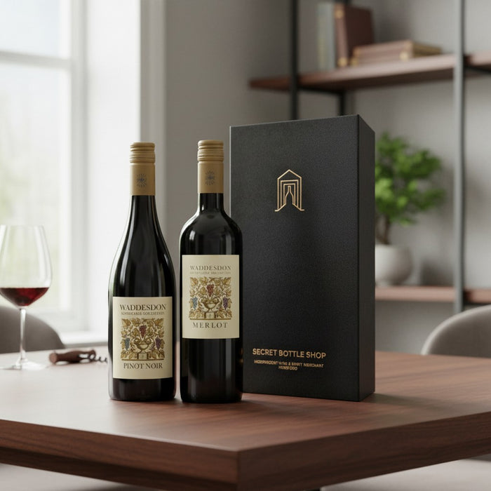 Waddesdon Rothschild Merlot Pinot Noir French Red Wine Duo with box
