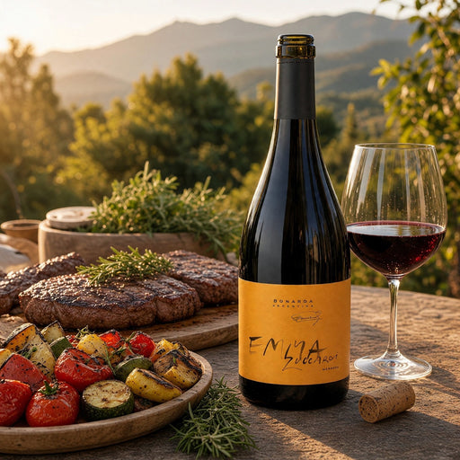 Zuccardi Emma Bonarda with steak