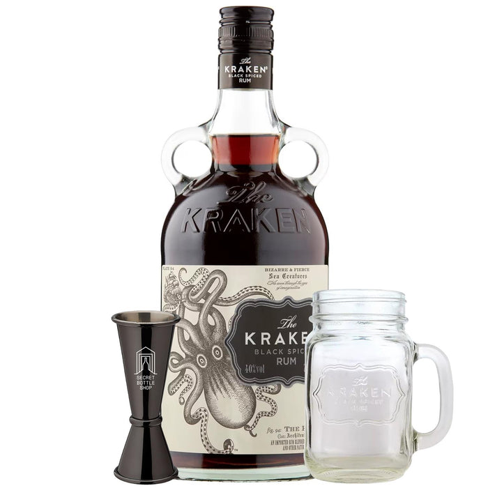 Kraken Spiced Rum Glass & Jigger Gift Set