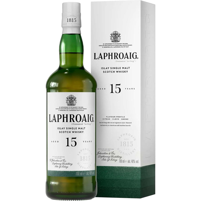 Laphroaig 15 Year Old Single Malt Whisky Gift Boxed