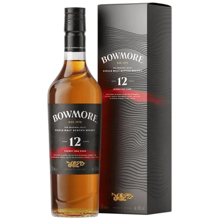 Bowmore 12 Year Old Sherry Oak Cask Whisky Gift Boxed