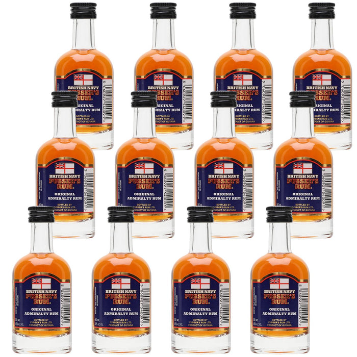 Pussers Blue Original Rum Miniature Case of 12