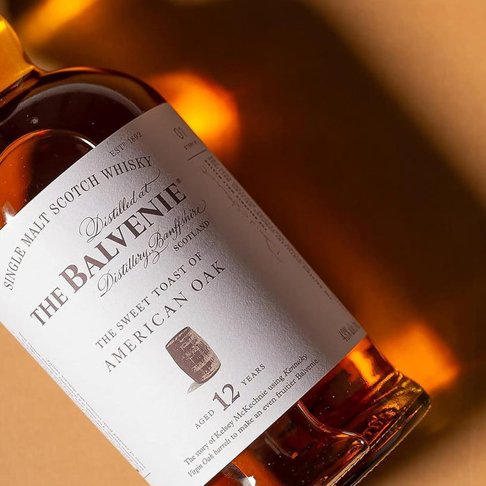 Balvenie Stories The Sweet Toast Of American Oak 12 Year Old Whisky Glass & Jigger Gift Set 70cl