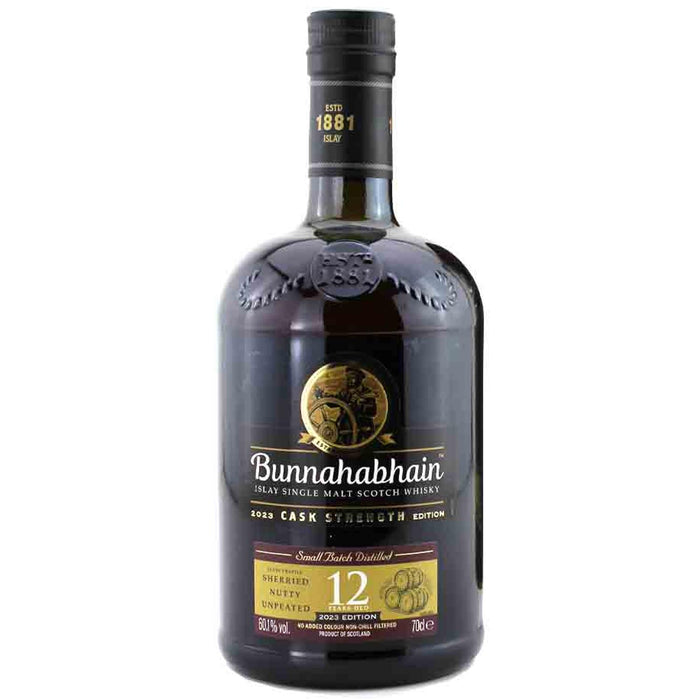 Bunnahabhain 12 Year Old Cask Strength 2023 Release Whisky