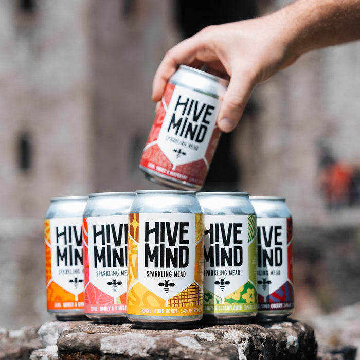 6 Mixed Cans Of Hive Mind Sparkling Mead