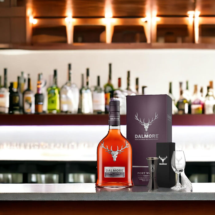 Dalmore Port Wood Whisky Glass & Jigger Set 70cl