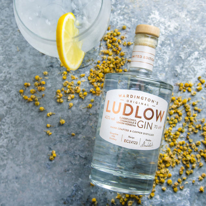 Ludlow Elderflower, Chamomile & Lemon Verbena Gin 70cl 