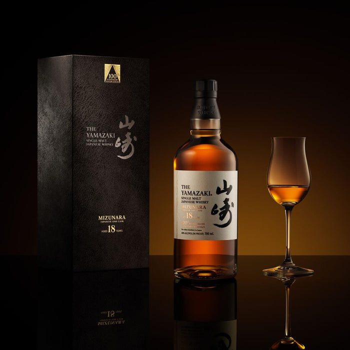 Suntory Yamazaki 18 Year Old Mizunara Japanese Whisky Gift Boxed