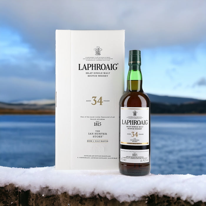 Laphroaig 34 Hunter Book 4 – The Rare Whisky Shop
