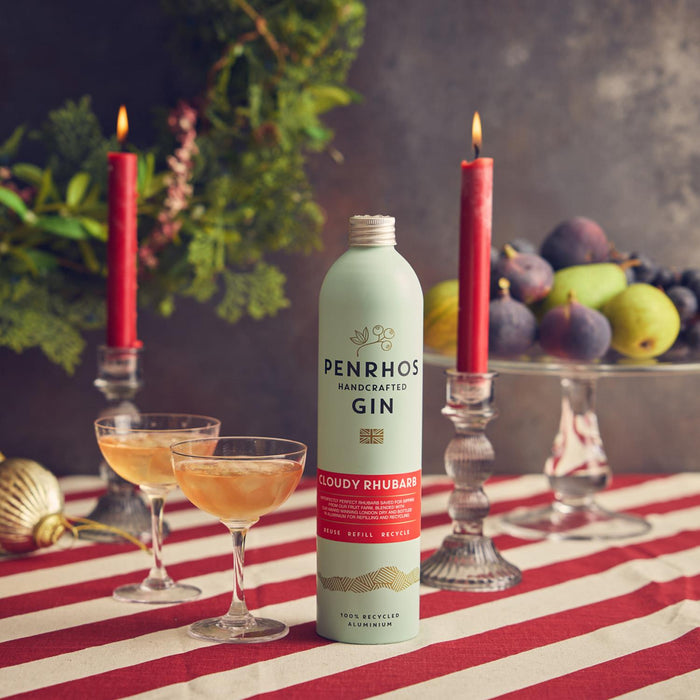 Penrhos Cloudy Rhubarb Gin 70cl