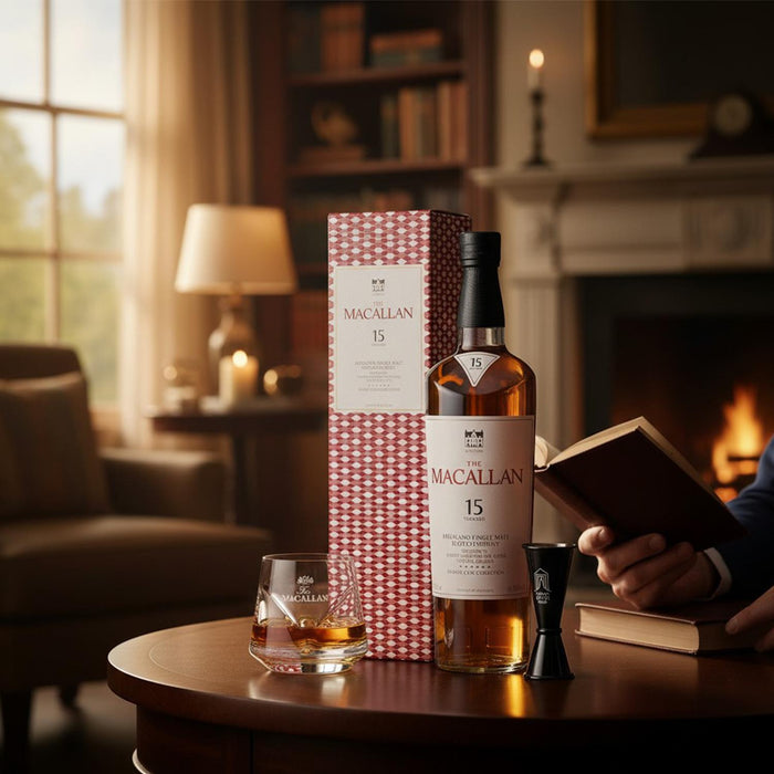 Macallan 15 Year Old Whisky Glass & Jigger Set 70cl