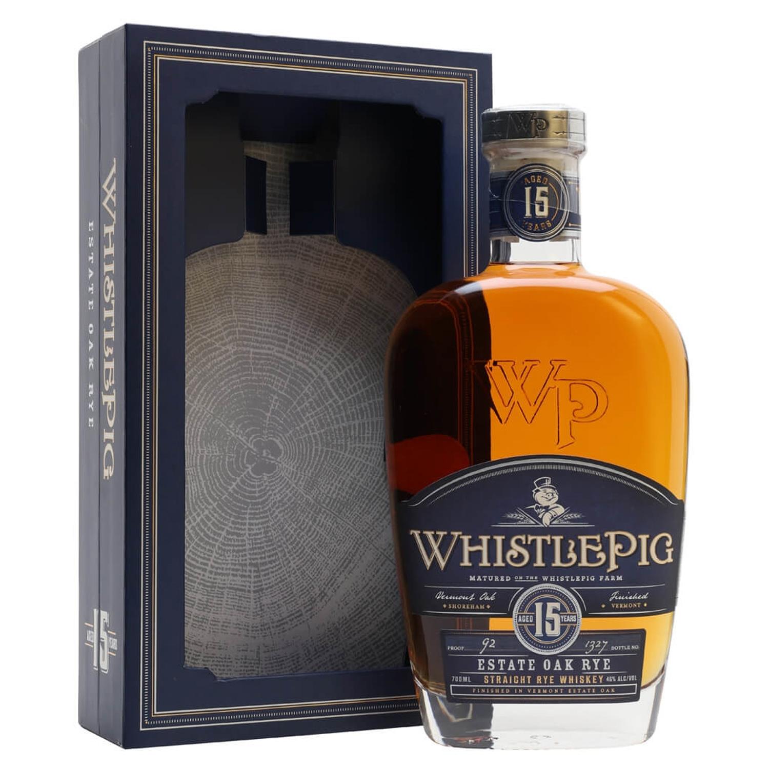 WhistlePig 15 Year Old Estate Oak Rye Whiskey | Next Day Delivery