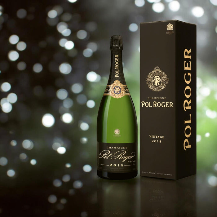 Pol Roger Brut Vintage Champagne 2018 Magnum Gift Boxed